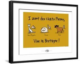 Oc'h oc'h. - Les chats Porons-Sylvain Bichicchi-Framed Art Print