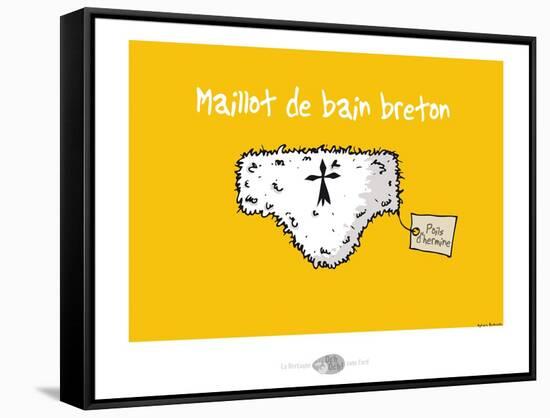 Oc'h oc'h. - Maillot de bain breton-Sylvain Bichicchi-Framed Stretched Canvas