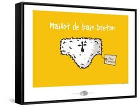 Oc'h oc'h. - Maillot de bain breton-Sylvain Bichicchi-Framed Stretched Canvas