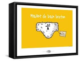 Oc'h oc'h. - Maillot de bain breton-Sylvain Bichicchi-Framed Stretched Canvas