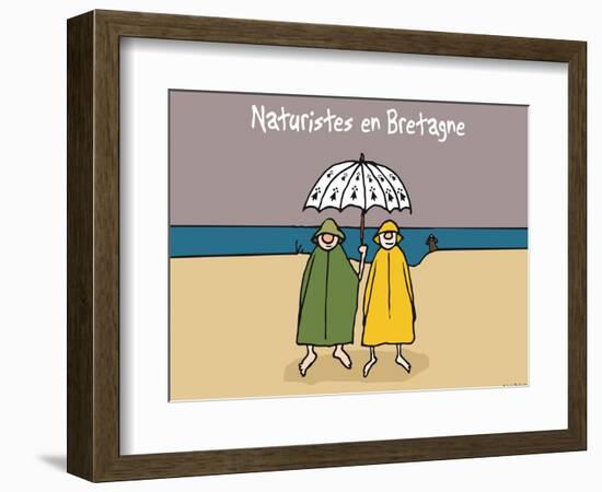 Oc'h oc'h. - Naturistes en bretagne-Sylvain Bichicchi-Framed Art Print