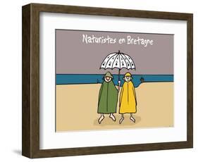 Oc'h oc'h. - Naturistes en bretagne-Sylvain Bichicchi-Framed Art Print