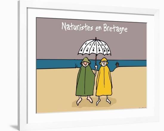 Oc'h oc'h. - Naturistes en bretagne-Sylvain Bichicchi-Framed Art Print