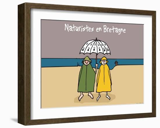 Oc'h oc'h. - Naturistes en bretagne-Sylvain Bichicchi-Framed Art Print