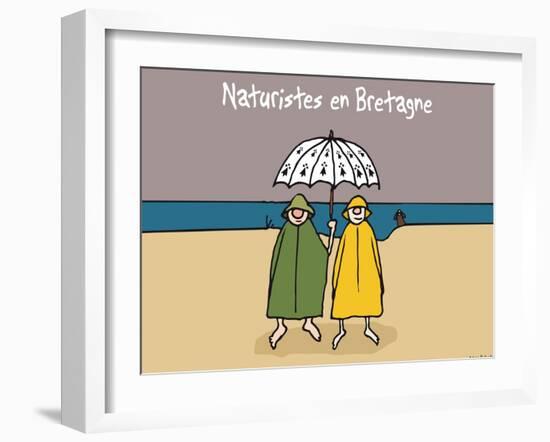 Oc'h oc'h. - Naturistes en bretagne-Sylvain Bichicchi-Framed Art Print