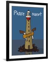 Oc'h oc'h. - Phare ouest-Sylvain Bichicchi-Framed Art Print