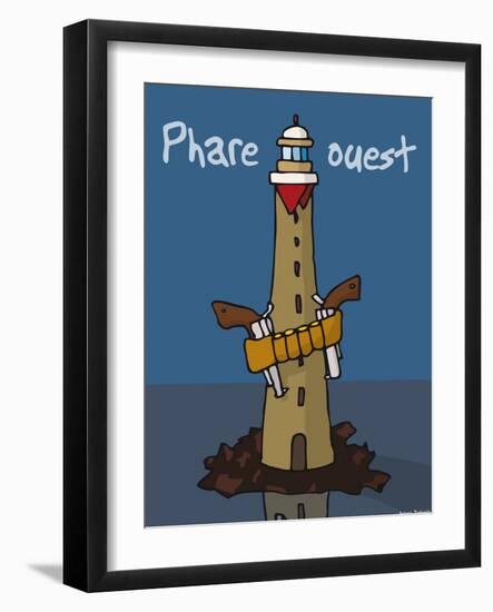 Oc'h oc'h. - Phare ouest-Sylvain Bichicchi-Framed Art Print