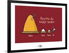 Oc'h oc'h. - Recette du Kouign amann-Sylvain Bichicchi-Framed Art Print