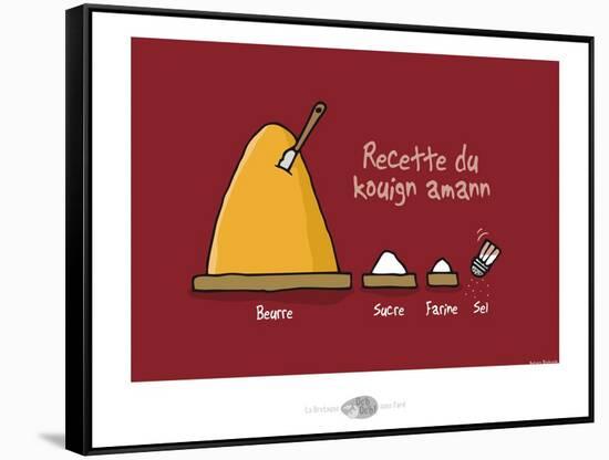 Oc'h oc'h. - Recette du Kouign amann-Sylvain Bichicchi-Framed Stretched Canvas