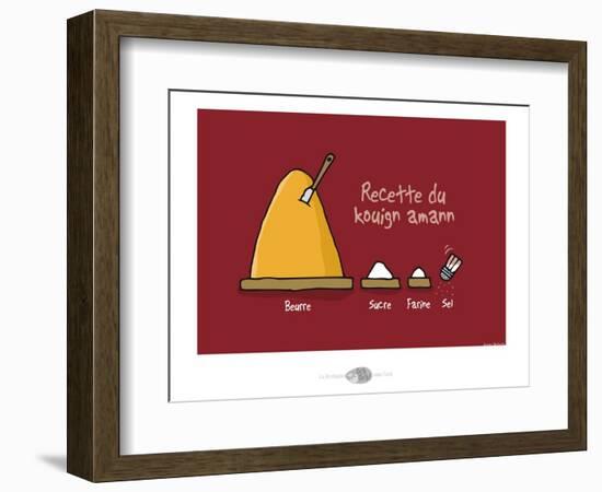 Oc'h oc'h. - Recette du Kouign amann-Sylvain Bichicchi-Framed Art Print