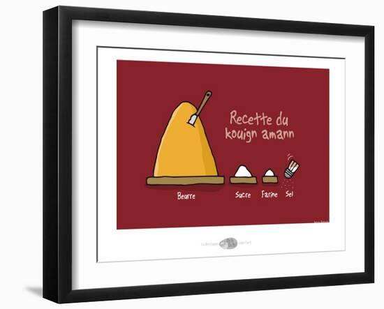 Oc'h oc'h. - Recette du Kouign amann-Sylvain Bichicchi-Framed Art Print