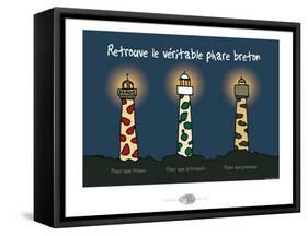 Oc'h oc'h. - Véritable phare breton-Sylvain Bichicchi-Framed Stretched Canvas