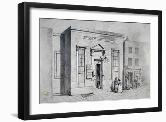 Occasional Chapel, Weir's Passage and Temperance Hall, St Pancras, London, 1855-Thomas Hosmer Shepherd-Framed Giclee Print