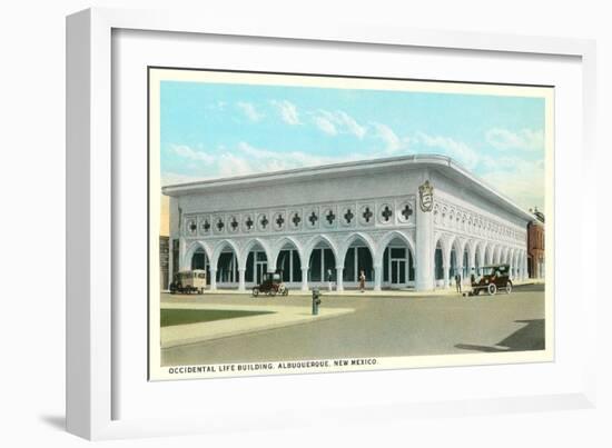 Occidental Life Building, Albuquerque-null-Framed Art Print