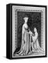 Occleve the Poet and King Henry V, C1410-null-Framed Stretched Canvas