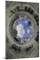 Occulus of the Ceiling of the House of Spouses, Ducal Palace of Mantua, Italy (Camera Degli Sposi,-Andrea Mantegna-Mounted Giclee Print