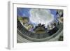 Occulus of the Ceiling of the House of Spouses, Ducal Palace of Mantua, Italy (Camera Degli Sposi,-Andrea Mantegna-Framed Giclee Print