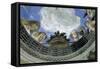 Occulus of the Ceiling of the House of Spouses, Ducal Palace of Mantua, Italy (Camera Degli Sposi,-Andrea Mantegna-Framed Stretched Canvas