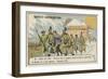 Occupants of a French Balloon Captured after Landing in Bavaria, December 1870-null-Framed Giclee Print