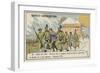 Occupants of a French Balloon Captured after Landing in Bavaria, December 1870-null-Framed Giclee Print