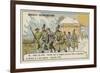 Occupants of a French Balloon Captured after Landing in Bavaria, December 1870-null-Framed Giclee Print