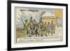 Occupants of a French Balloon Captured after Landing in Bavaria, December 1870-null-Framed Giclee Print