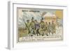 Occupants of a French Balloon Captured after Landing in Bavaria, December 1870-null-Framed Premium Giclee Print