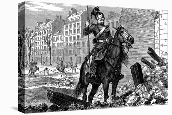 Occupation of Paris by the Germans after the Franco-Prussian War, March 1871-null-Stretched Canvas
