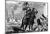 Occupation of Paris by the Germans after the Franco-Prussian War, March 1871-null-Mounted Giclee Print