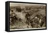 Occupying German Position in the Somme Area 1917-null-Framed Stretched Canvas