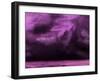 Ocean and Purple Sky Watercolor II-Hallie Clausen-Framed Art Print