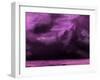 Ocean and Purple Sky Watercolor II-Hallie Clausen-Framed Art Print