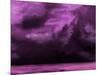 Ocean and Purple Sky Watercolor II-Hallie Clausen-Mounted Art Print