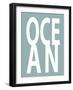 Ocean Aqua-Jamie MacDowell-Framed Art Print