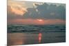 Ocean at Dawn-Lantern Press-Mounted Premium Giclee Print