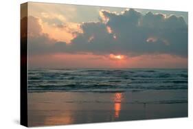 Ocean at Dawn-Lantern Press-Stretched Canvas