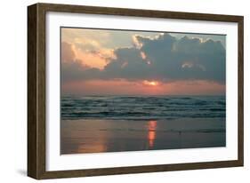 Ocean at Dawn-Lantern Press-Framed Art Print