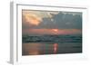 Ocean at Dawn-Lantern Press-Framed Art Print