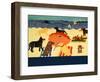 Ocean Ave Blank Template-Stephen Huneck-Framed Giclee Print