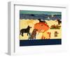 Ocean Ave Blank Template-Stephen Huneck-Framed Giclee Print