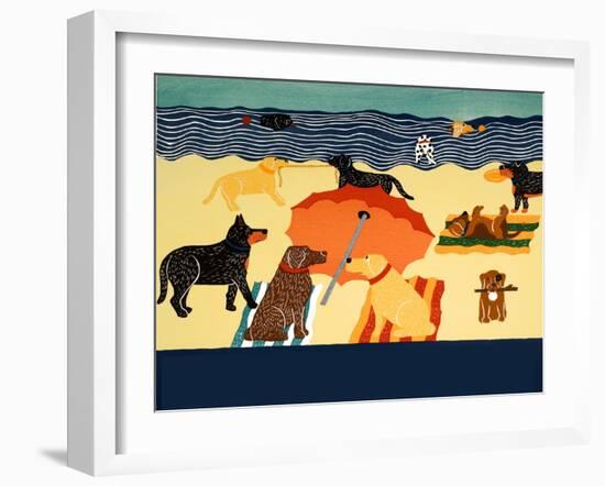 Ocean Ave Blank Template-Stephen Huneck-Framed Giclee Print