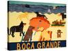 Ocean Ave Boca Grande-Stephen Huneck-Stretched Canvas