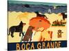 Ocean Ave Boca Grande-Stephen Huneck-Stretched Canvas