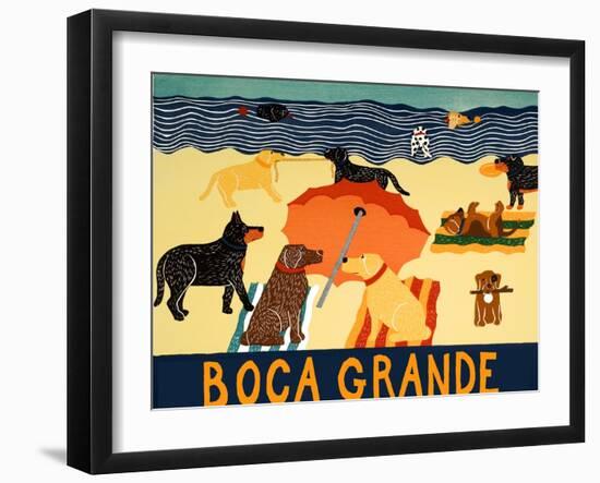 Ocean Ave Boca Grande-Stephen Huneck-Framed Giclee Print