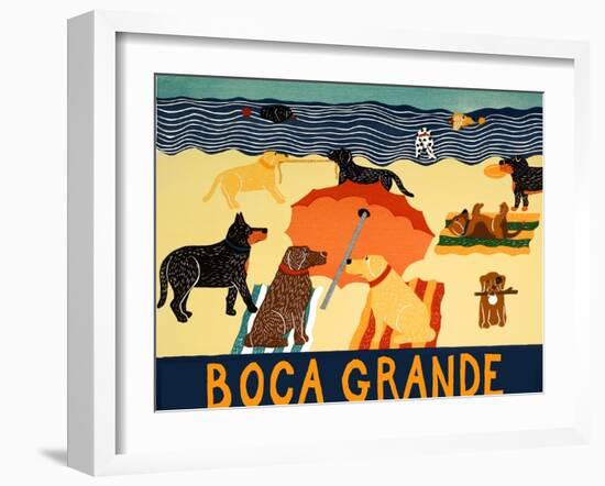 Ocean Ave Boca Grande-Stephen Huneck-Framed Giclee Print