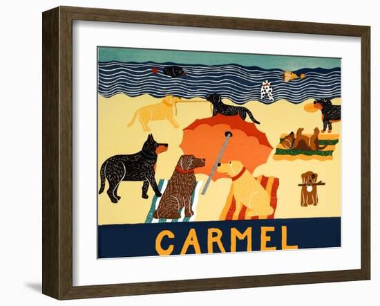 Ocean Ave Carmel-Stephen Huneck-Framed Giclee Print