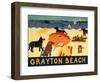 Ocean Ave Grayton Beach-Stephen Huneck-Framed Premium Giclee Print