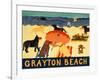 Ocean Ave Grayton Beach-Stephen Huneck-Framed Giclee Print