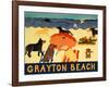 Ocean Ave Grayton Beach-Stephen Huneck-Framed Giclee Print