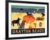 Ocean Ave Grayton Beach-Stephen Huneck-Framed Giclee Print